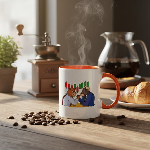 Arm-wrestling mok - koffie setting