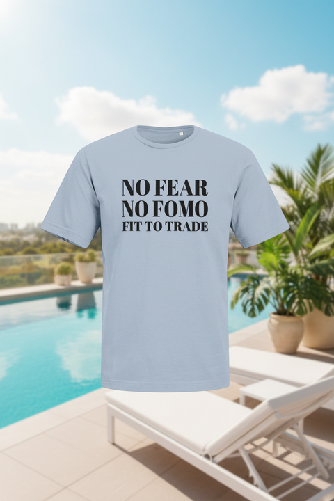 No Fear No Fomo — groot met rooftop pool achtergrond