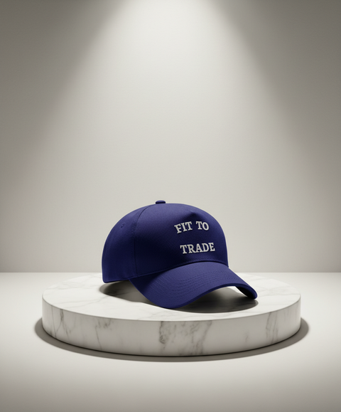 Fit to Trade blauw petje luxe display