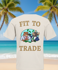 Fit to Trade Crème Goud — strand en palmbomen