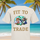 Fit to Trade Crème Goud — strand en palmbomen