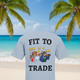 Fit to Trade Lichtblauw Sigaren — strand en palmbomen