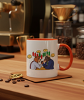 Mok in luxe bruine koffiebar