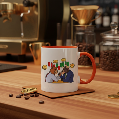 Mok in luxe bruine koffiebar