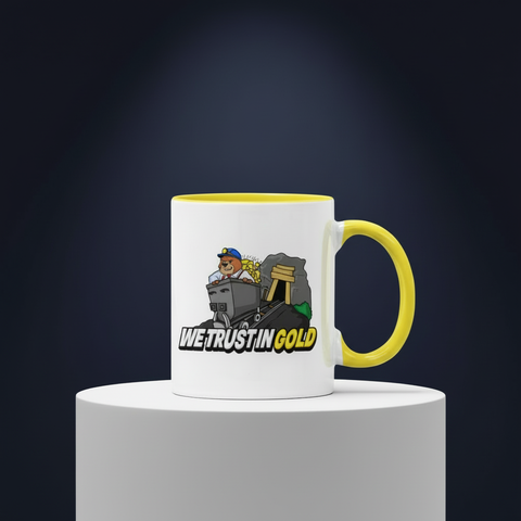 We Trust in Gold - luxe donkere achtergrond